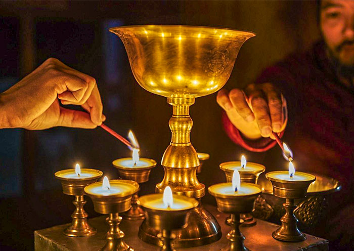 祈楚寺的酥油燈 祈楚寺的酥油燈