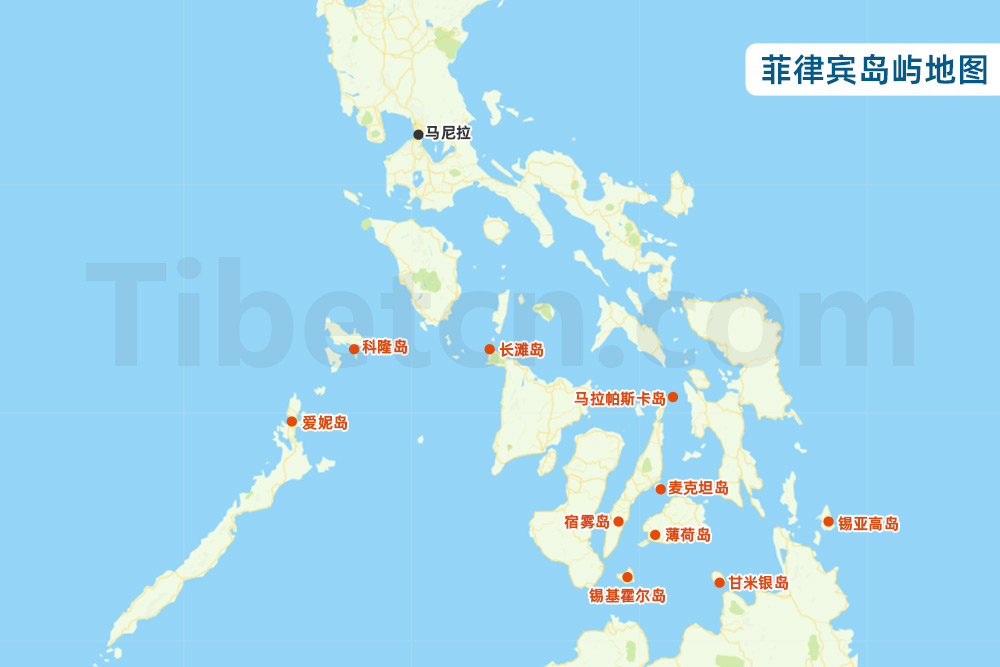  菲律賓島嶼地圖