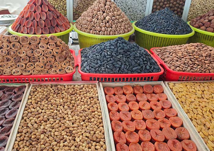 撒馬爾罕的堅果和干果