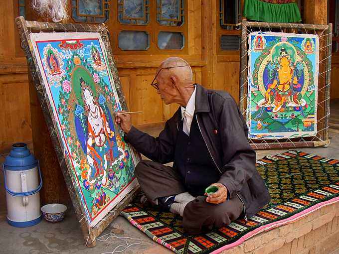 西藏唐卡——后藏钦孜画派