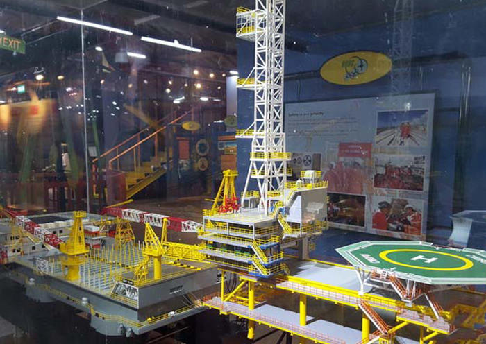 Centro de descubrimiento de petróleo y gas