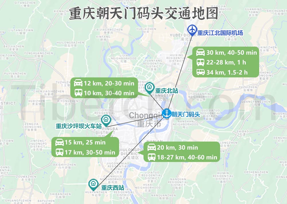 重庆朝天门码头交通地图 重庆朝天门码头交通地图