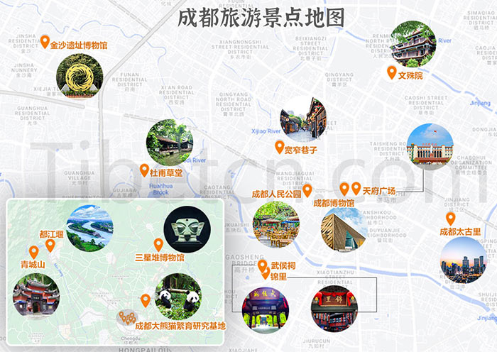 【成都地图】四川成都旅遊景點地圖&九寨沟黄龙地图全图(高清版) 【成都地图】四川成都旅遊景點地圖&九寨沟黄龙地图全图(高清版)