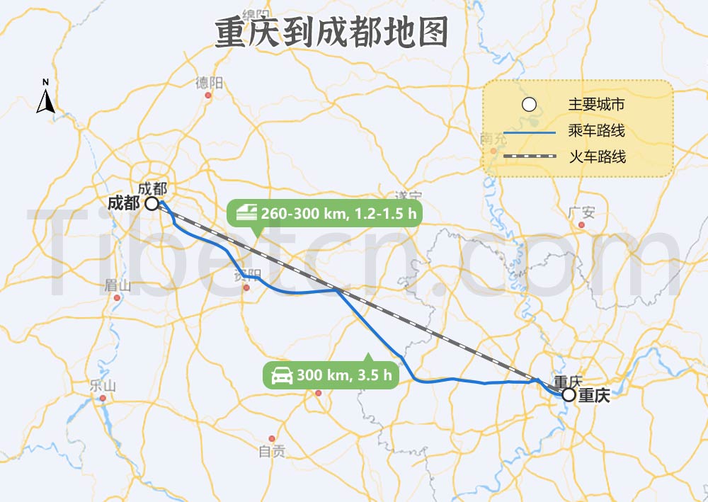 重庆到成都交通地图 重庆到成都交通地图