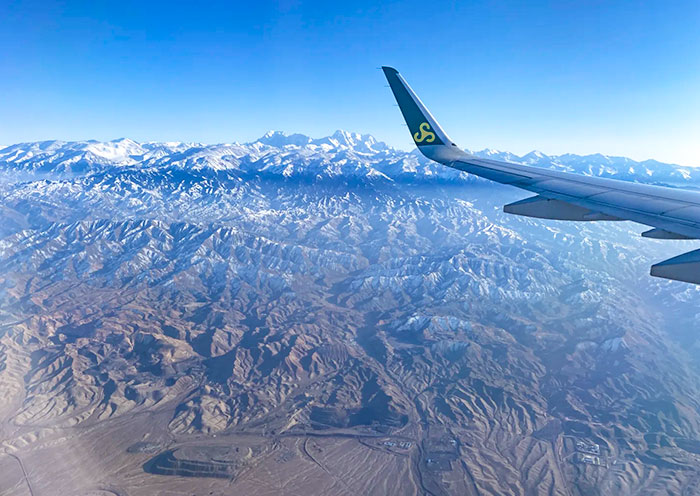 坐飞机进入新疆