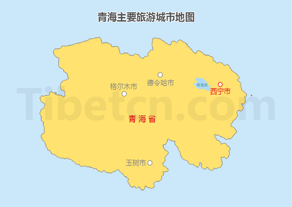 青海城市地图 青海城市地图