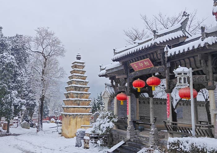 少林寺冬日美景 少林寺冬日美景