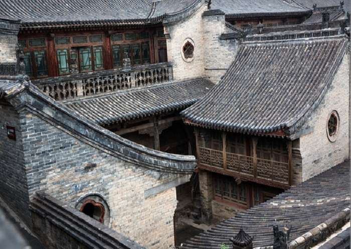 El Patio de la Familia Wang fue construido junto a una colina hace 300 años.