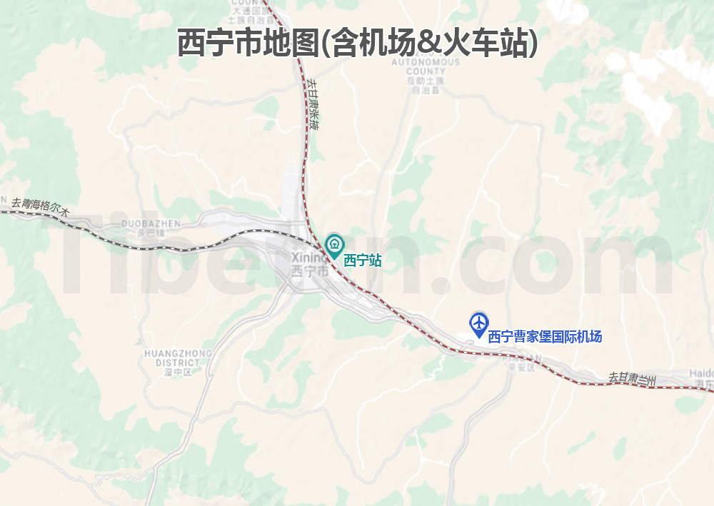 西宁城市地图 西宁城市地图