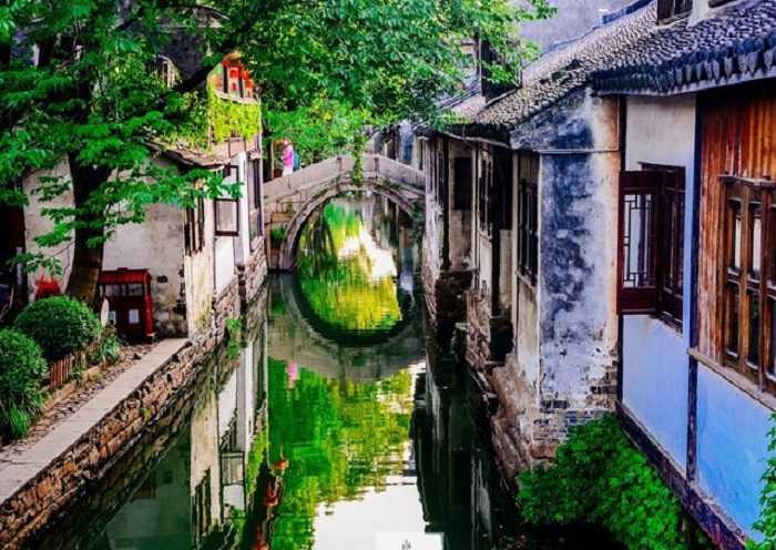 Zhouzhuang, uno de los pueblos acuáticos más famosos de China.