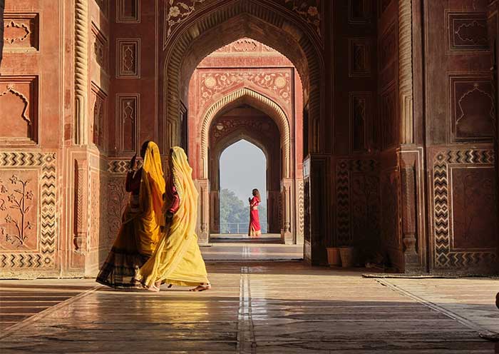 阿格拉堡拱門光影
