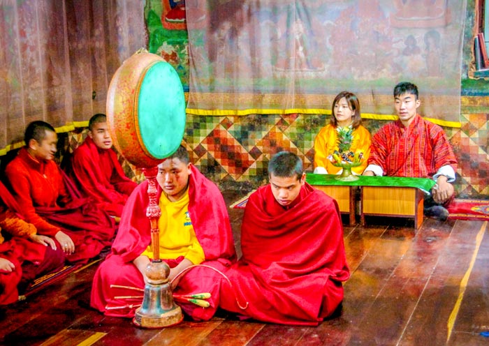 在不丹舉行浪漫婚禮