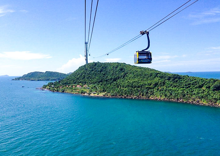 乘坐香岛的缆车