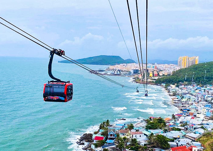 乘坐香岛的缆车