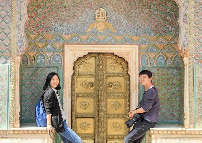 齋浦爾城市宮殿玫瑰門
