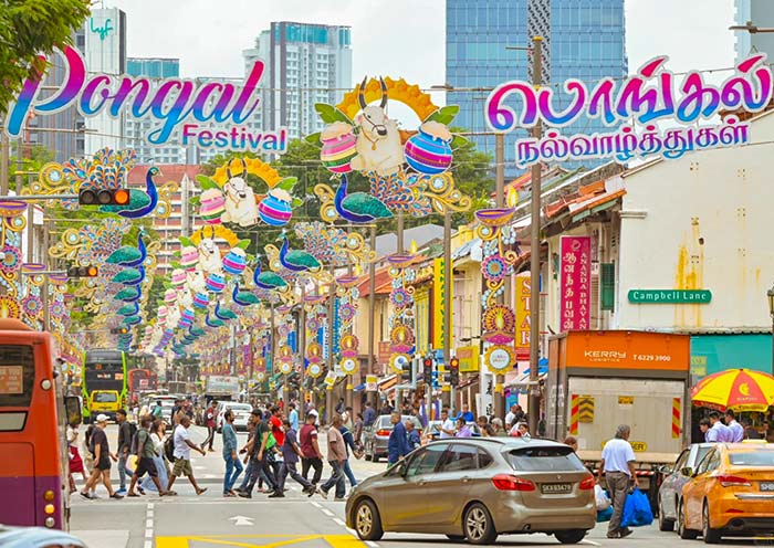 小印度繁忙的街道