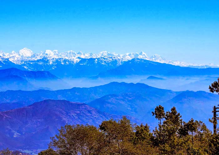 納加闊特霧中山景