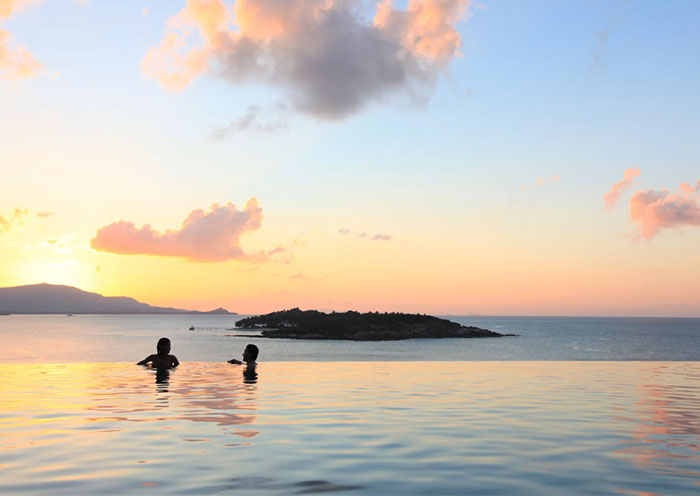 在苏梅岛度蜜月