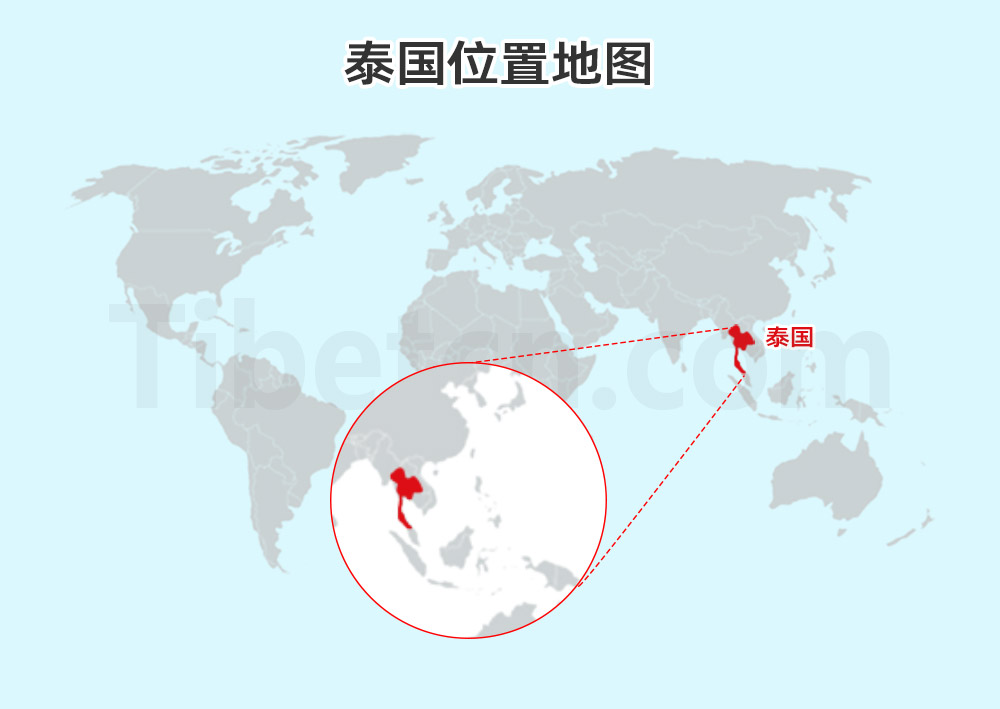 泰国位置地图