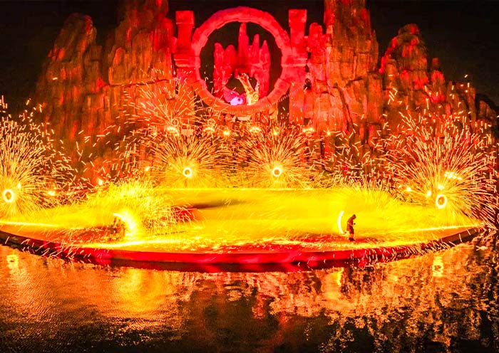 中国马镇旅游度假区火马传说表演