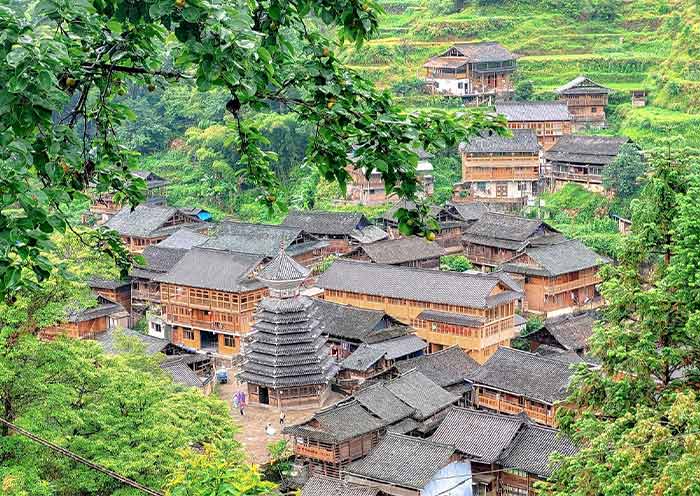 贵州大利侗寨古建筑