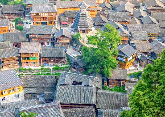 贵州大利侗寨古建筑