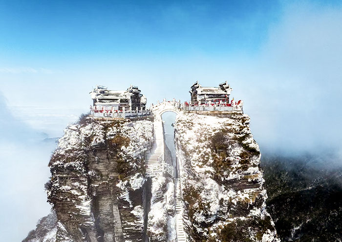 梵净山冬景