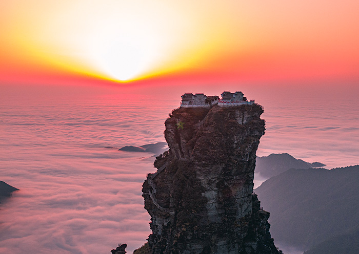 梵净山云海、佛光之景