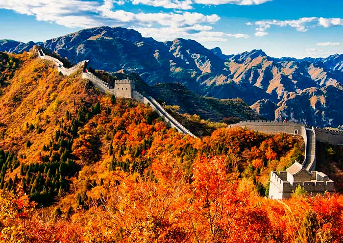 黄崖关长城的绝美秋景