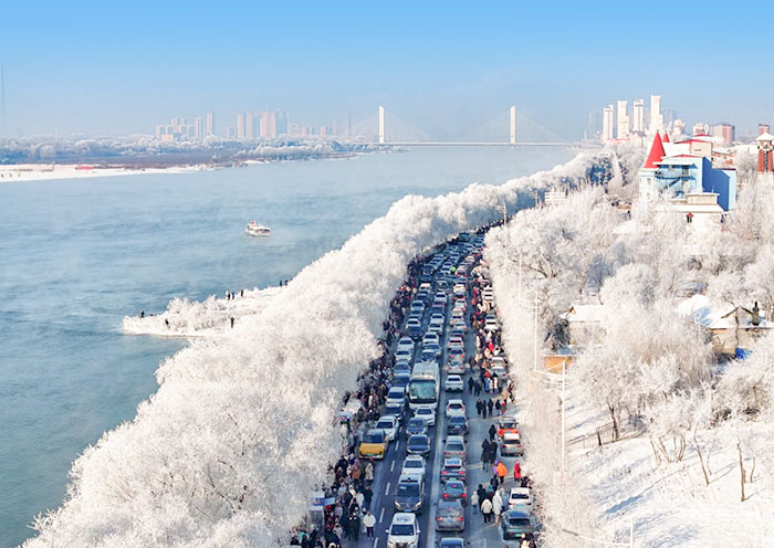 吉林松花江冬景