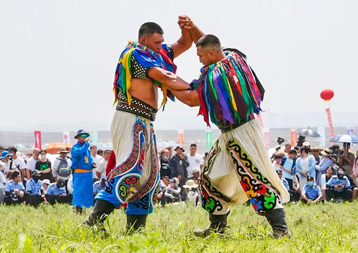 那达慕大会摔跤（搏克）