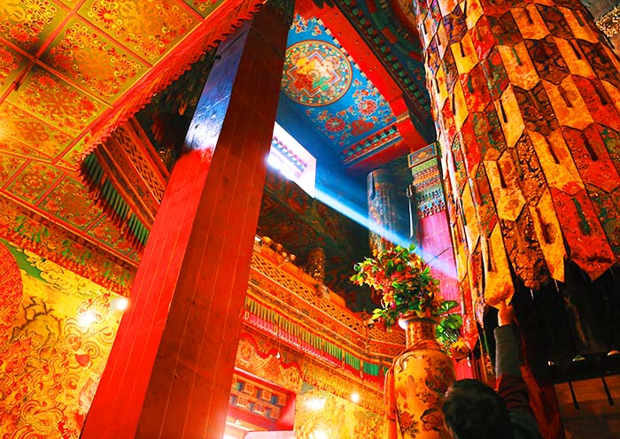 Day 9 The Tashilunpo Monastery is one of the six great Gelukpa institutions. It was founded in 1447 by the first Dalai Lama, Genden Drup, a disciple of Tsongkapa. 
