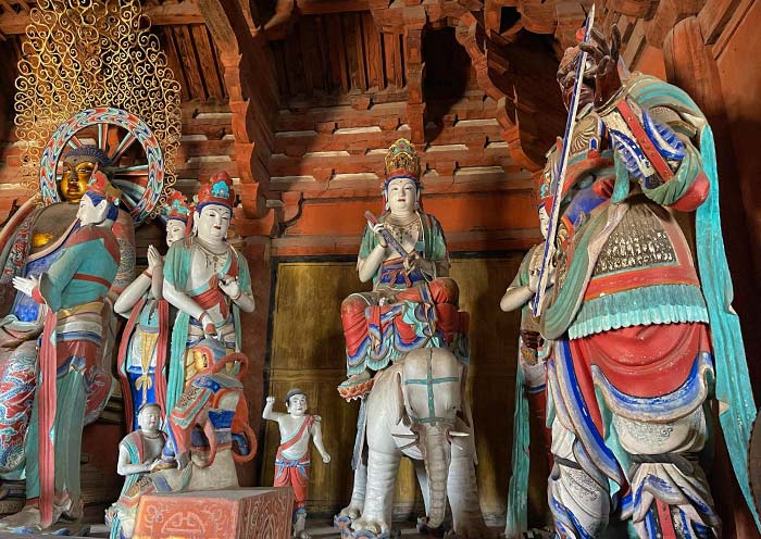 佛光寺唐代彩绘雕塑