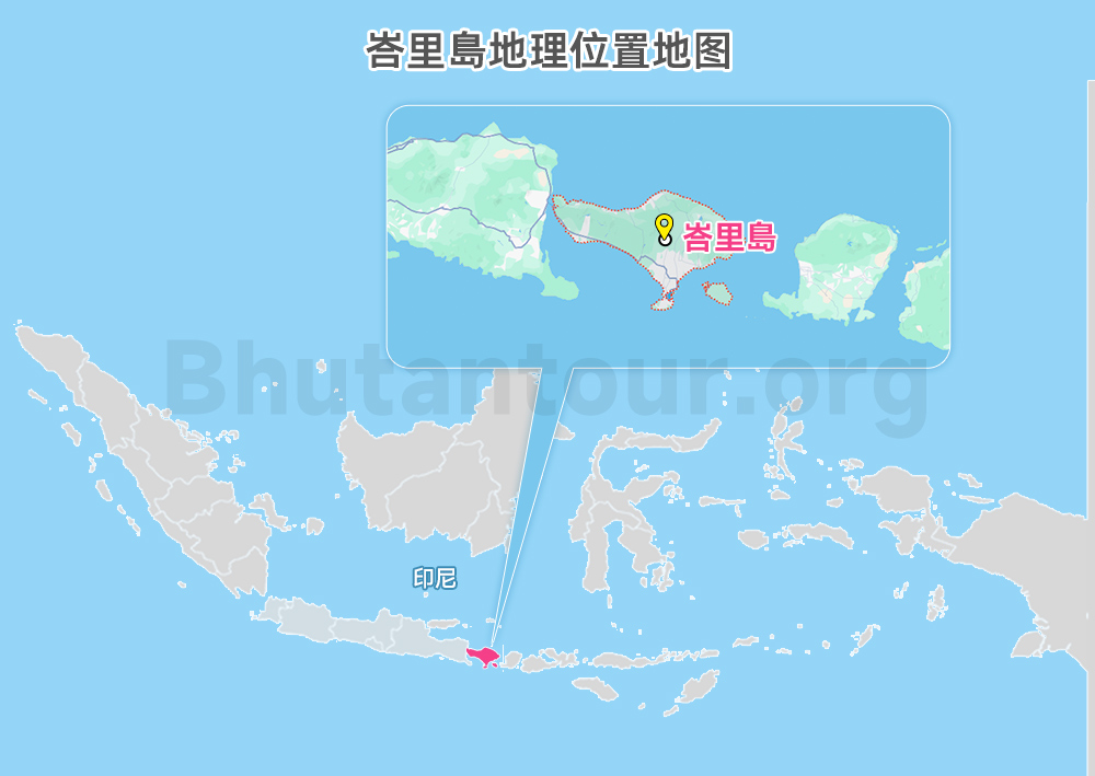 峇里島位置地圖