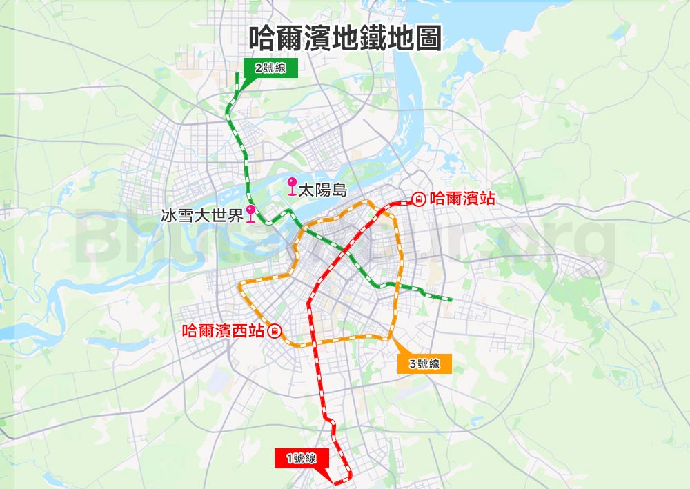 哈爾濱地鐵地圖
