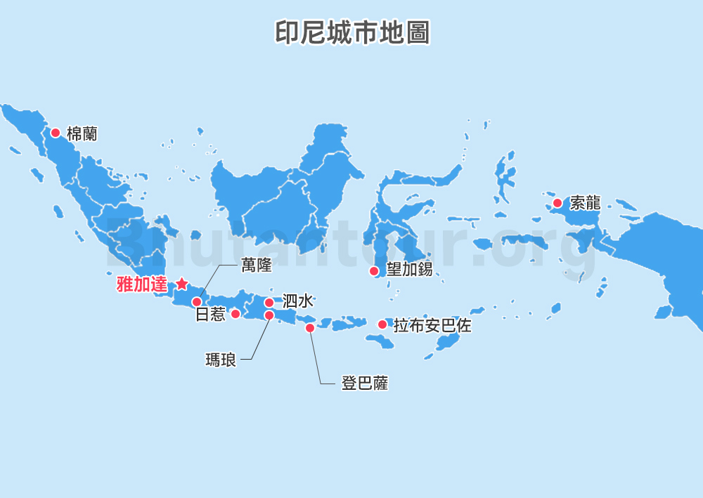 印尼城市地圖