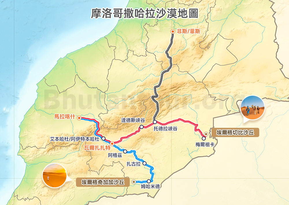 摩洛哥撒哈拉地圖