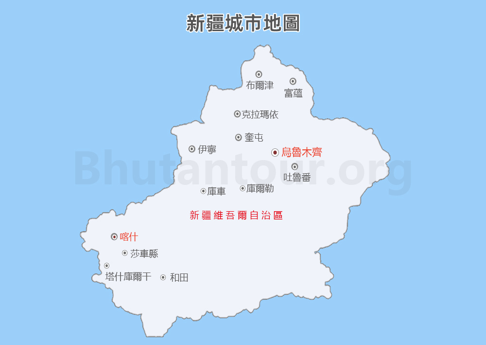 新疆城市地圖